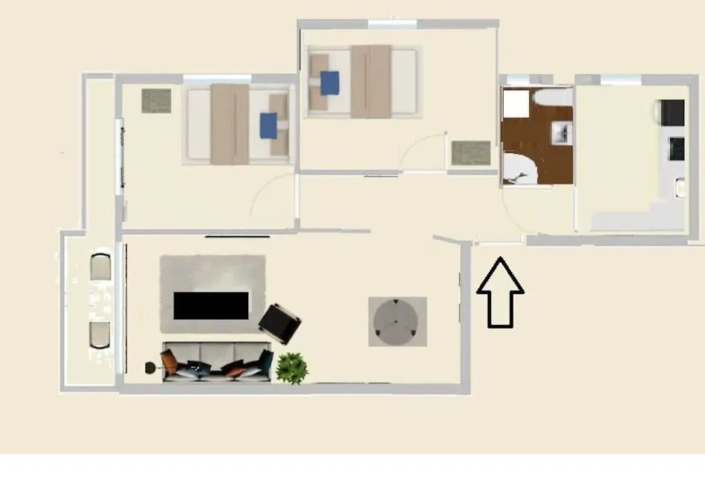 Traveler Home 85M2 Private Parking Next To Center Thessalonique 0*,  Grèce
